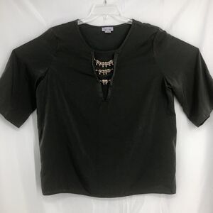 Womens Essentials 3/4 Bell Sleeve top blouse career size 2x